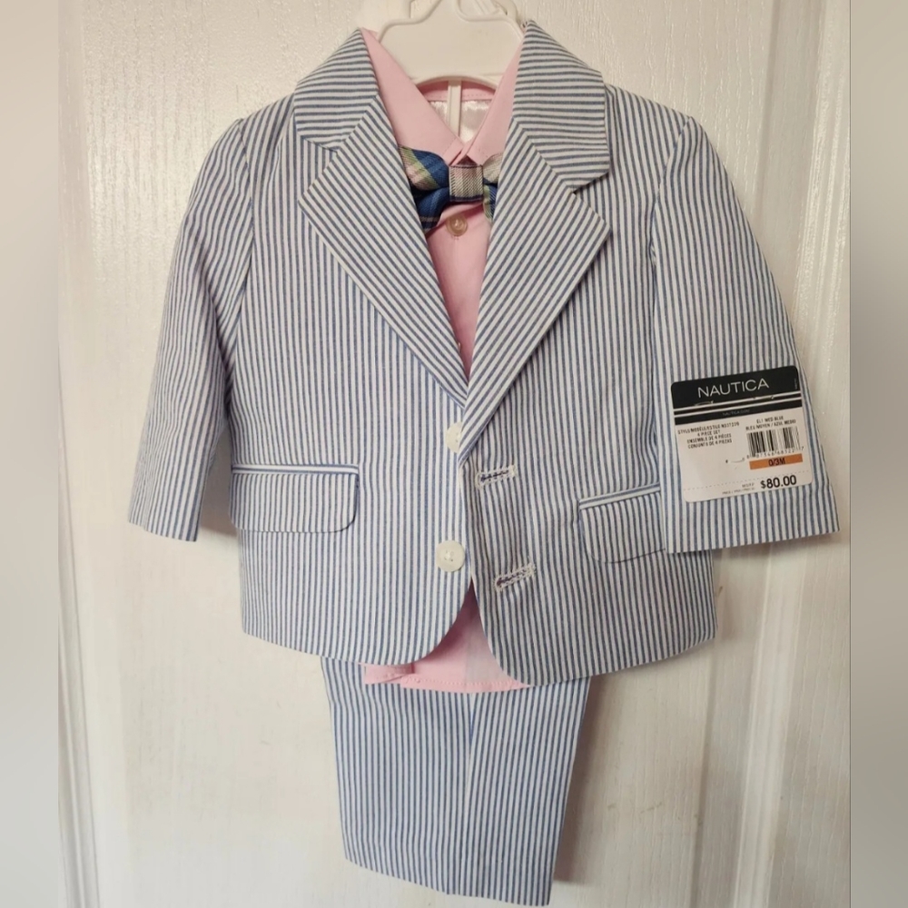 NAUTICABaby Boys 4-Pc. Jacket, Shirt, Pants & Necktie